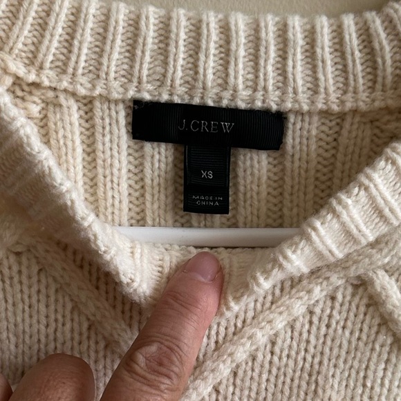 J. Crew Cream Textured Knit Sweater - Picture 3 of 6